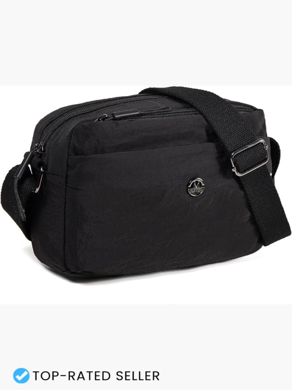 Nylon Crossbody Bag Lightweight Adjustable Strap Multi-Pocket Chic Casual